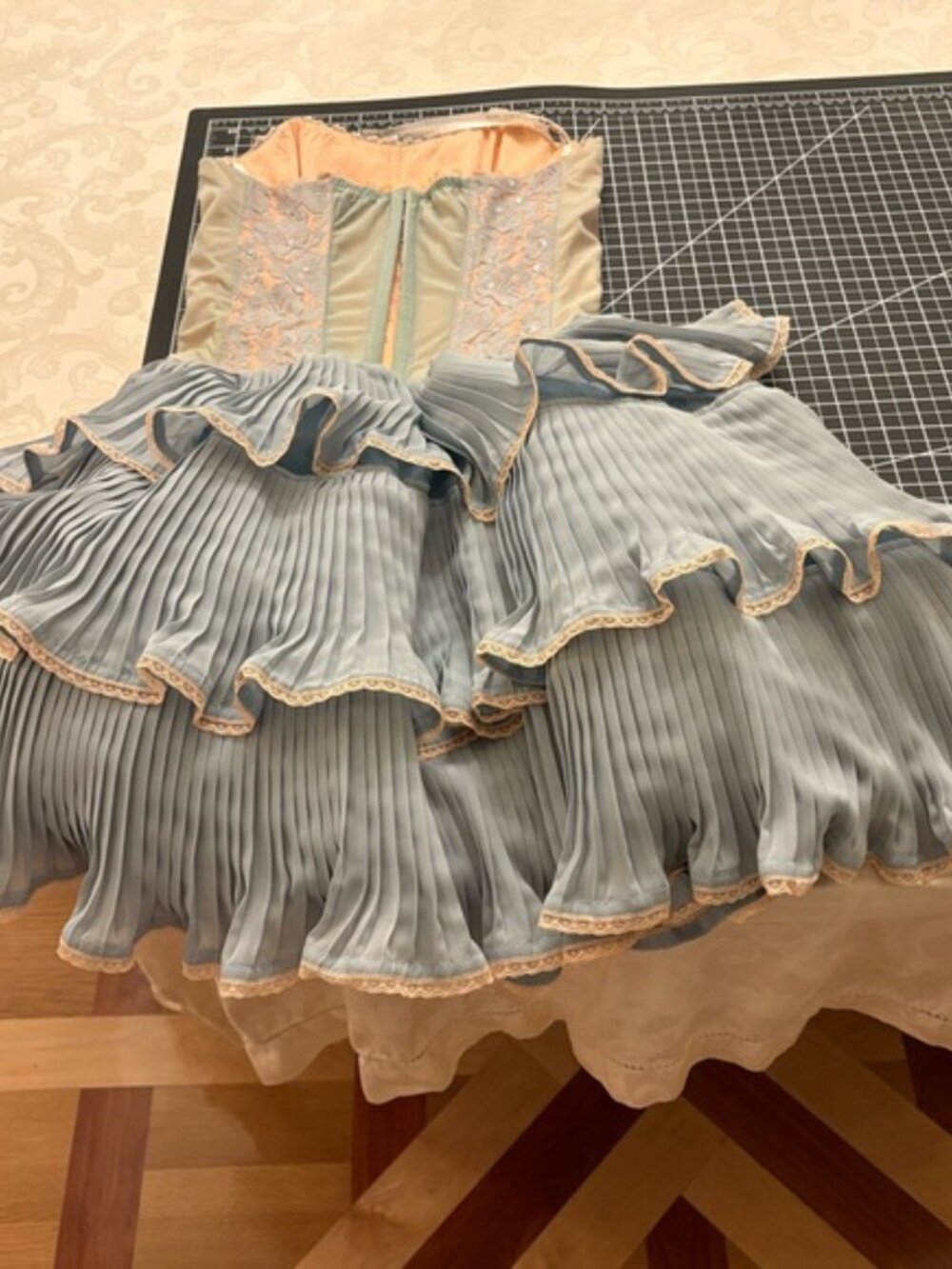 Betsey Johnson, ballet core corseted, tiered skirt dress. Size 2. Never worn. - Picture 7 of 12